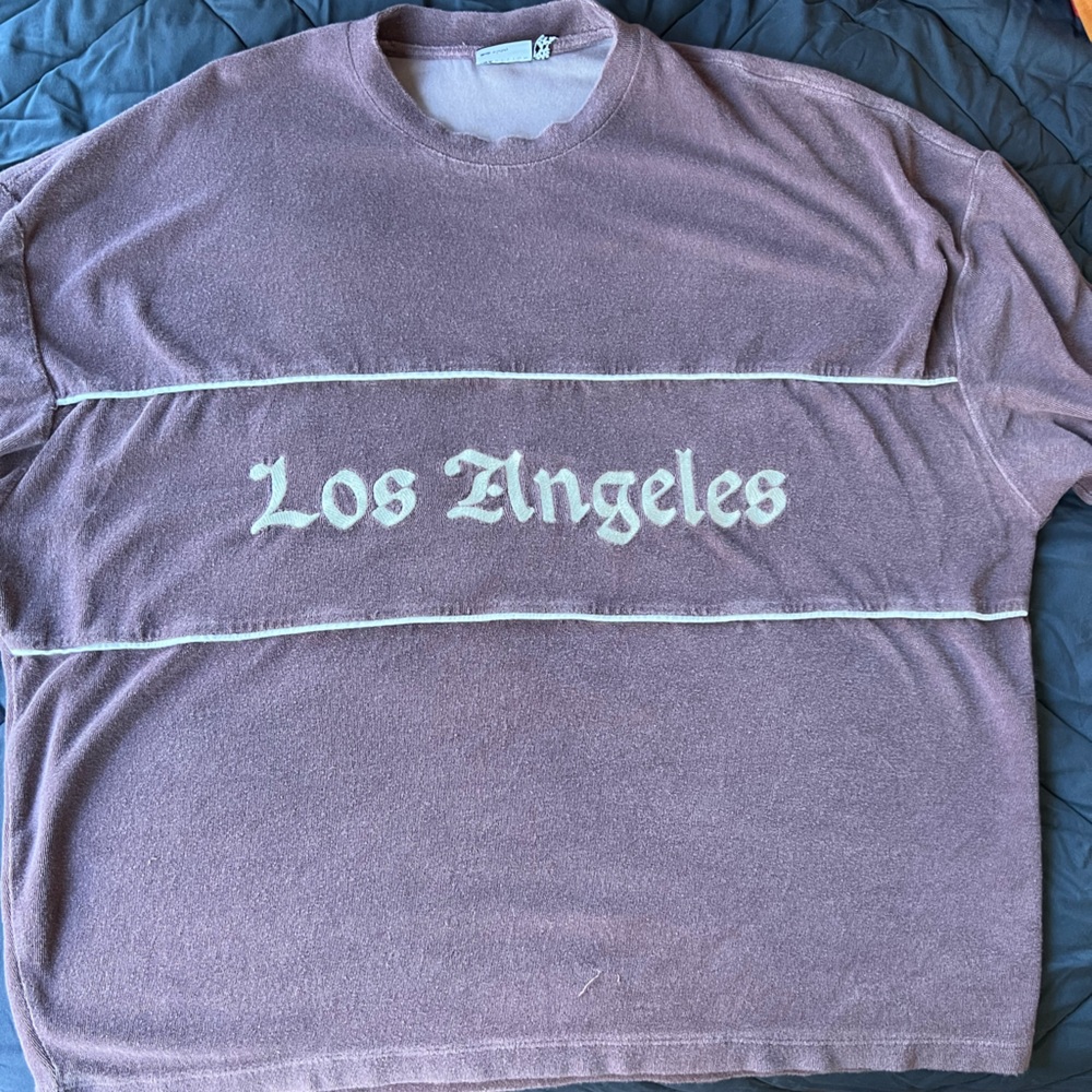 Purple Los Angeles Graphic Top